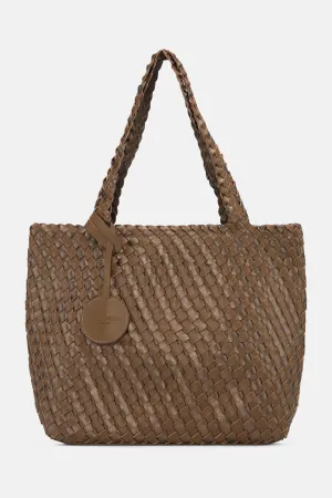 Tote Bag Flätad - Otter Nougat