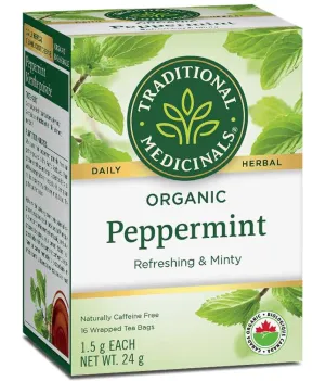 Traditional Medicinals Organic Peppermint Tea, 16 Tea Bags