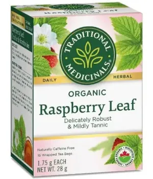 Traditional Medicinals Organic Raspberry Leaf Tea 16 Tea Bags