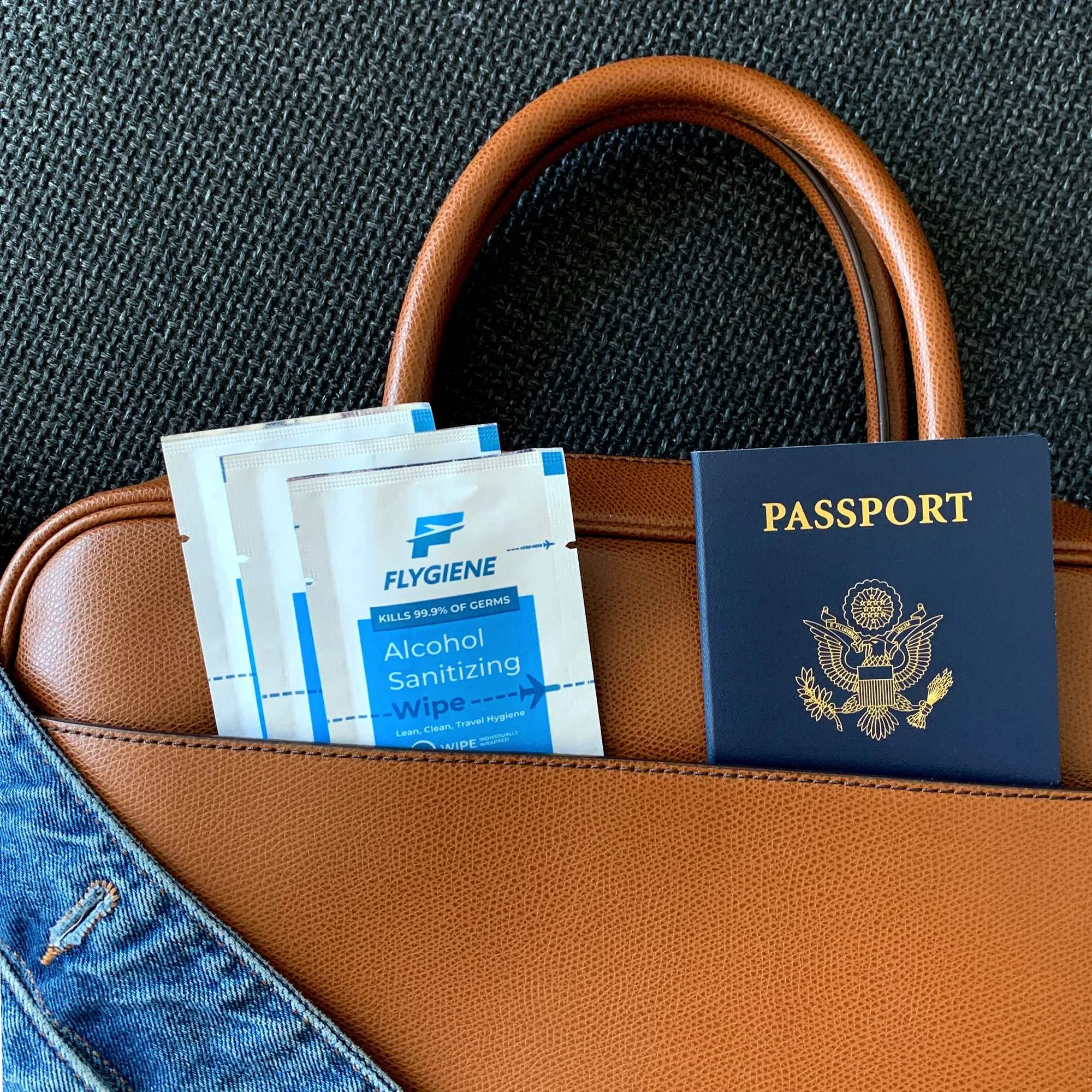 Travel Sanitizing Wipes | 10 Count (1 Pack of 10)