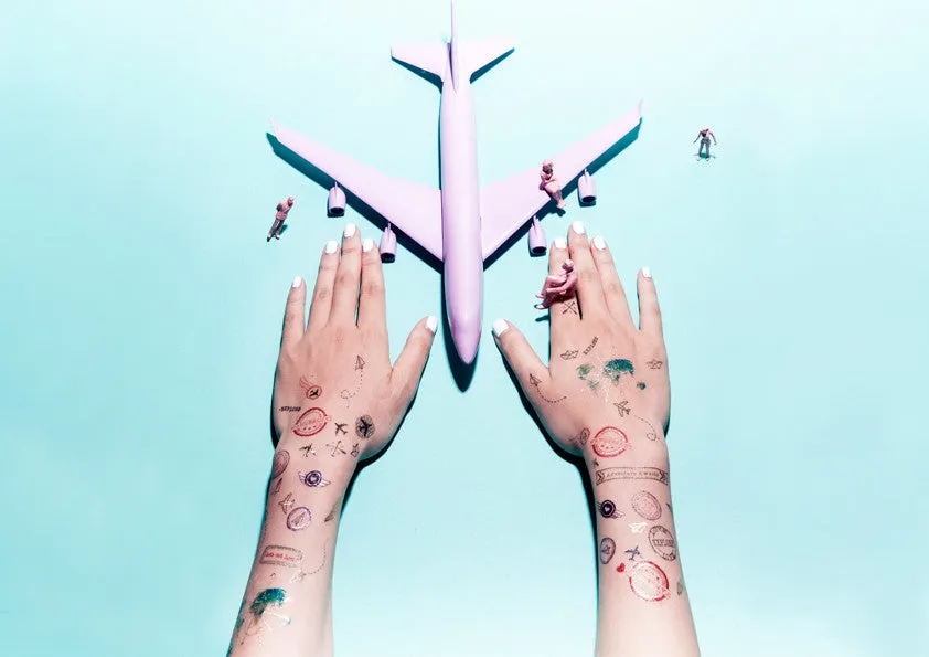 Travel Temporary Tattoo