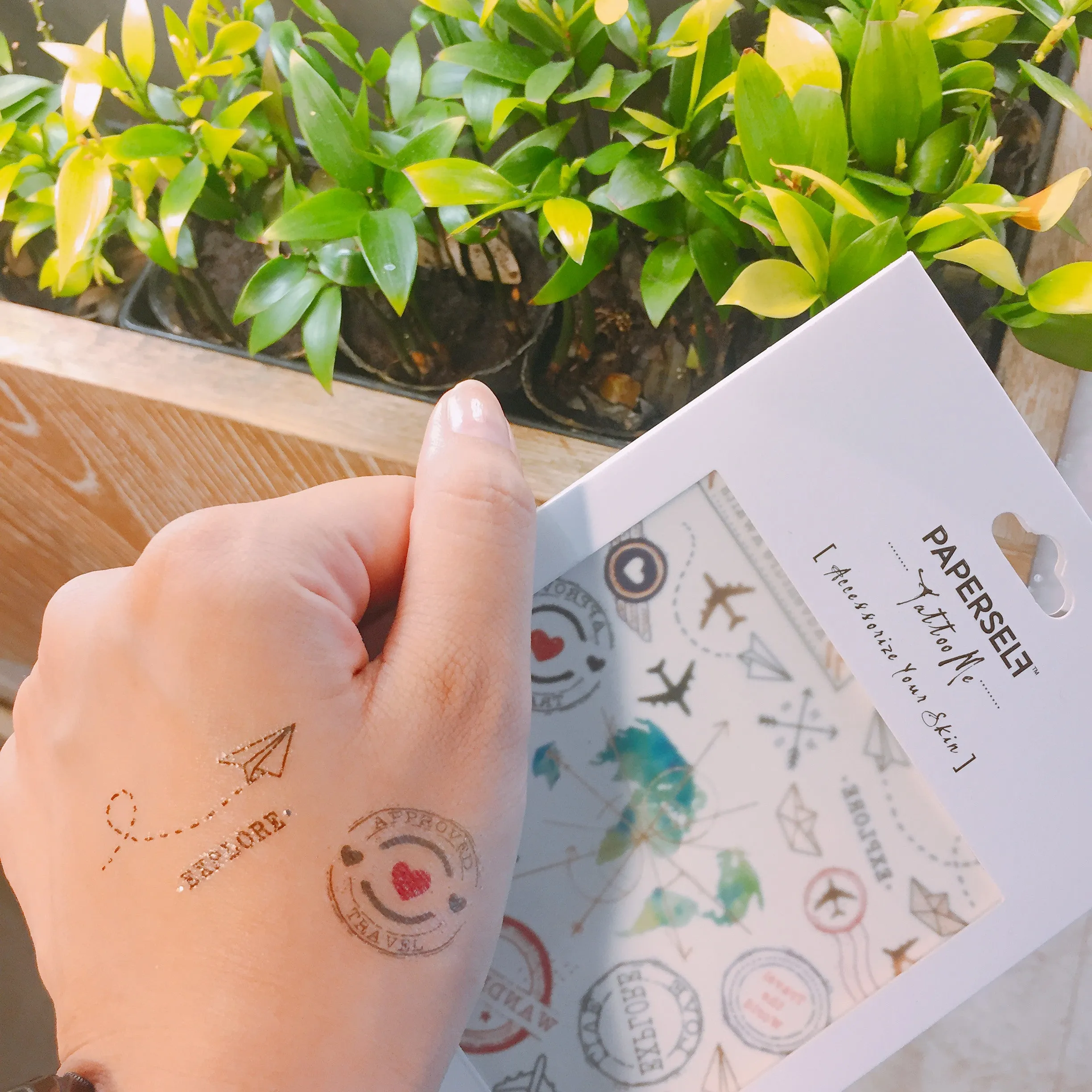 Travel Temporary Tattoo
