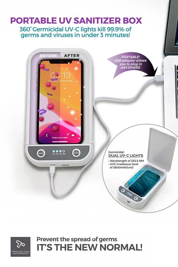 Travelon Portable UV Sanitizer Box