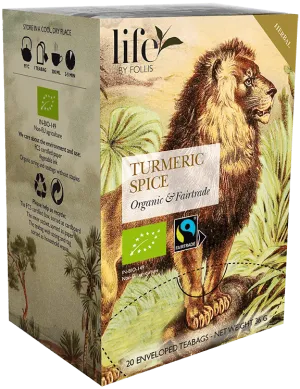 Turmeric spices Herbal tea Life by Follis 20 Teabags