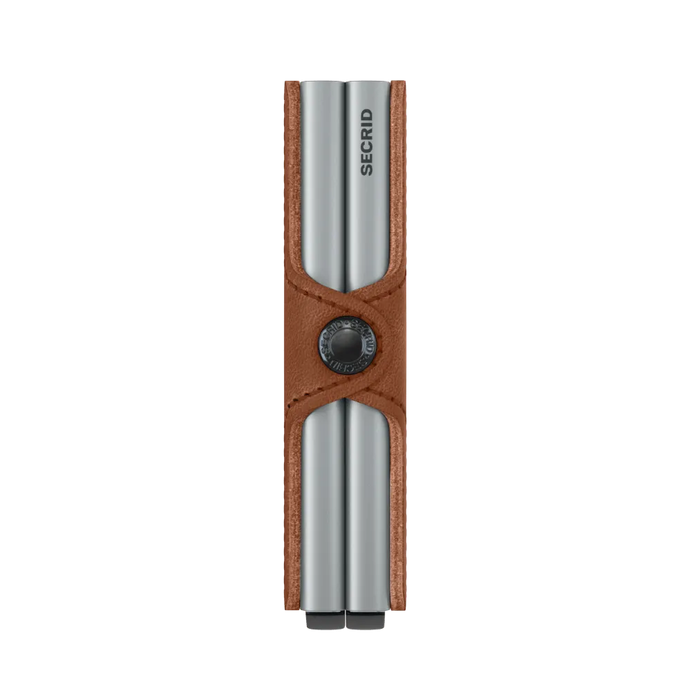 Twinwallet Vintage - Cognac Silver