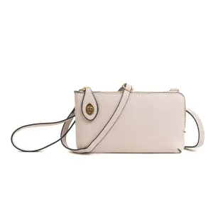 Twist Lock Crossbody-silver