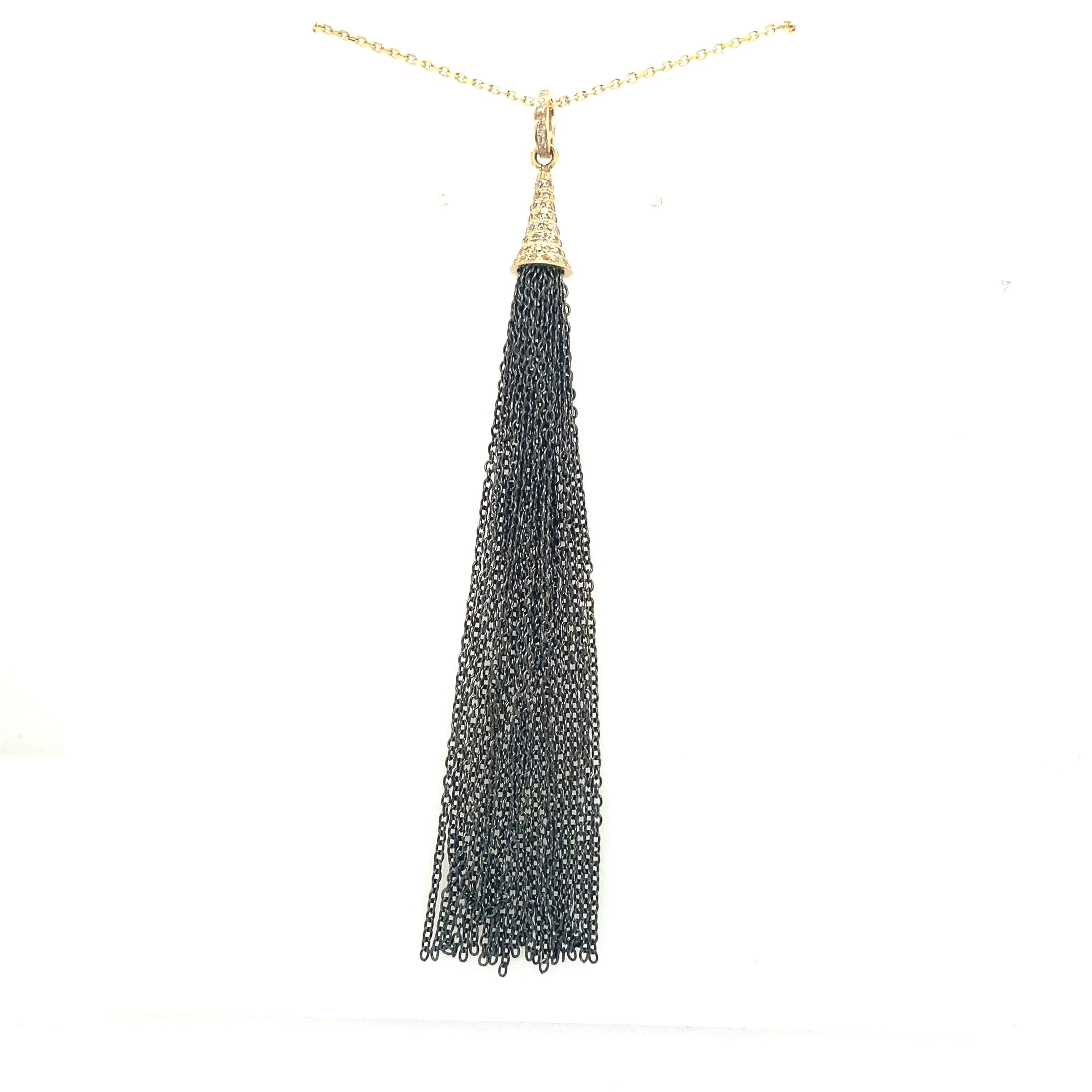Two Tone Fringe Charm