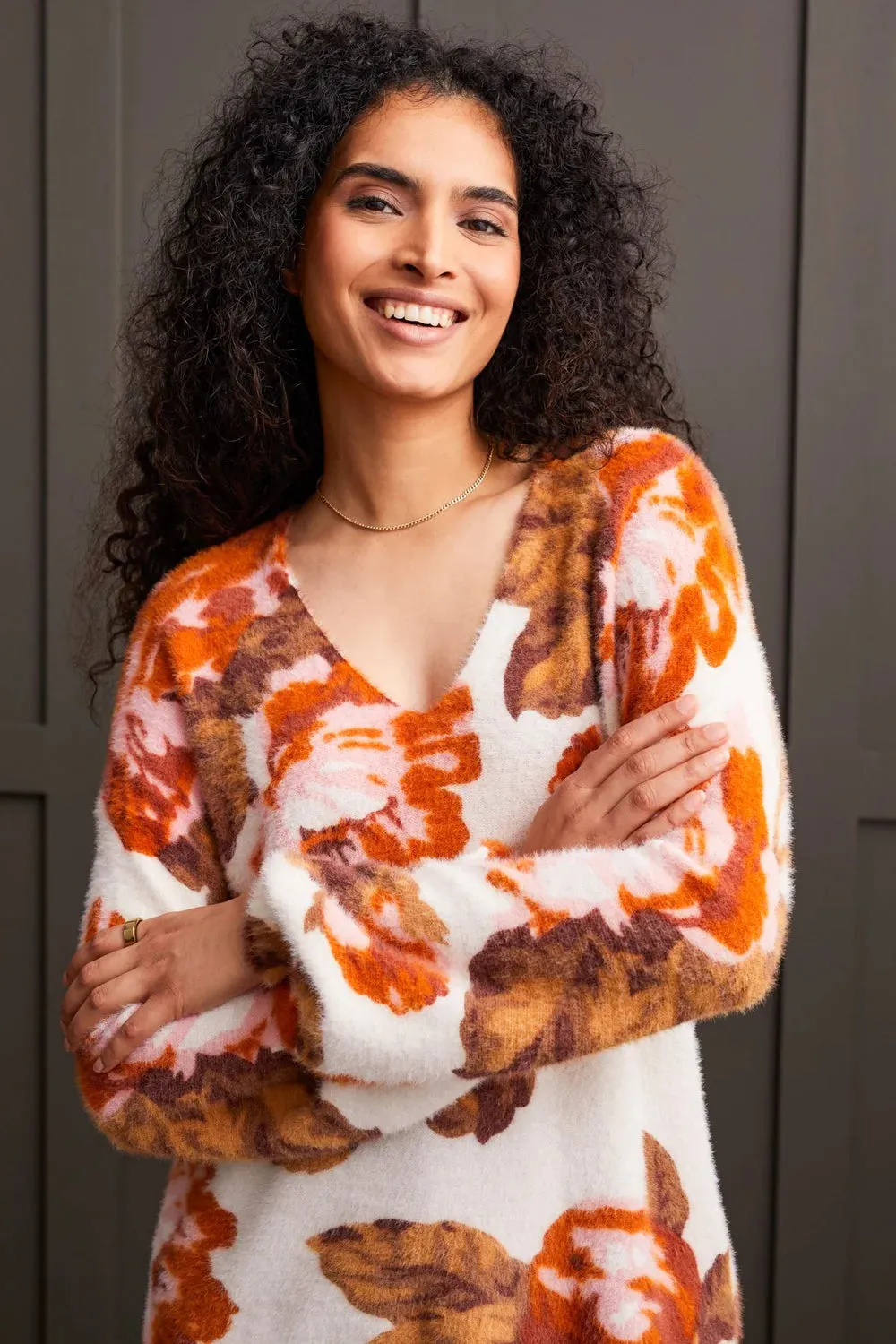 Two-Way Burnt Orange Sweater