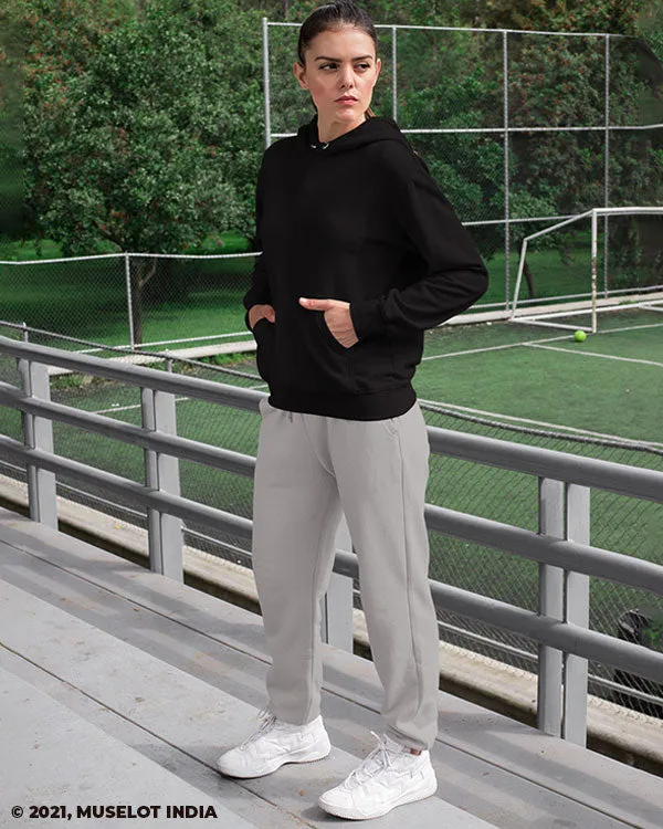 Unisex melange grey joggers