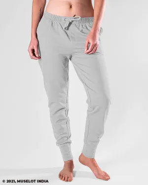 Unisex melange grey joggers