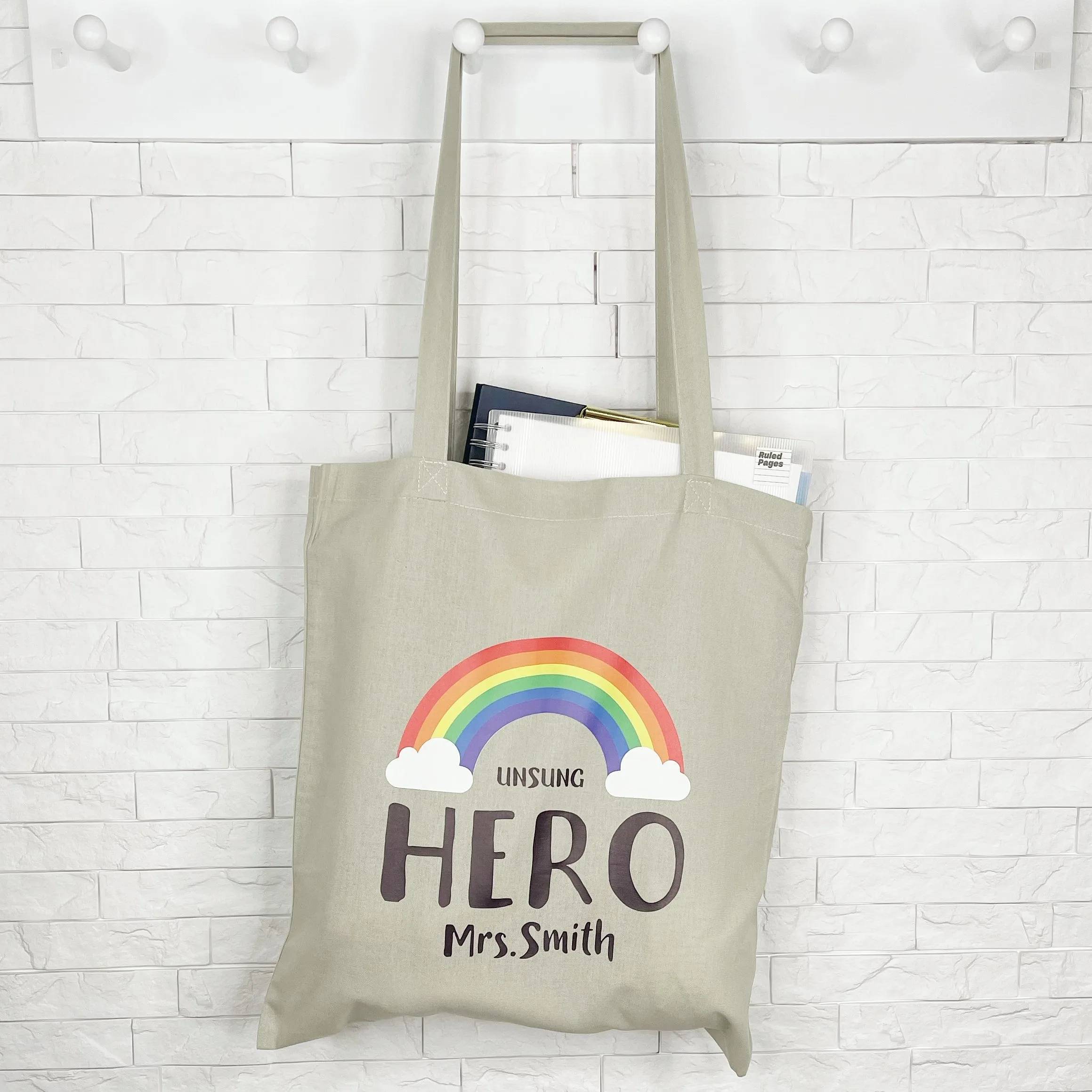 Unsung Hero Personalised Bag Gift For Teacher