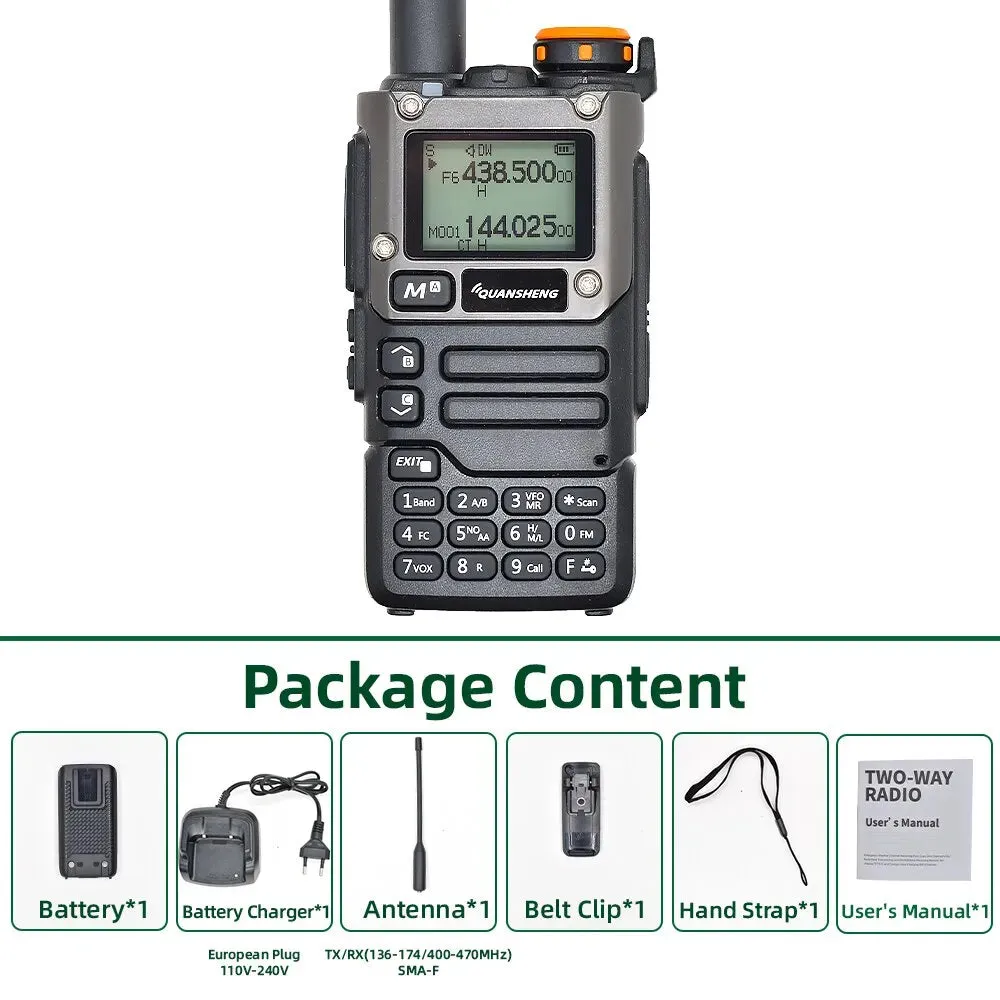 UV K5 Walkie Talkie Portable AmFm Two Way Radio Wireless Set Long Range Receiver
