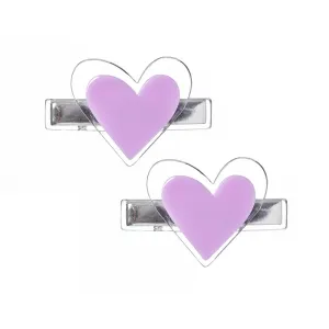 VAL-Agatha Glitter Heart Hair Clips