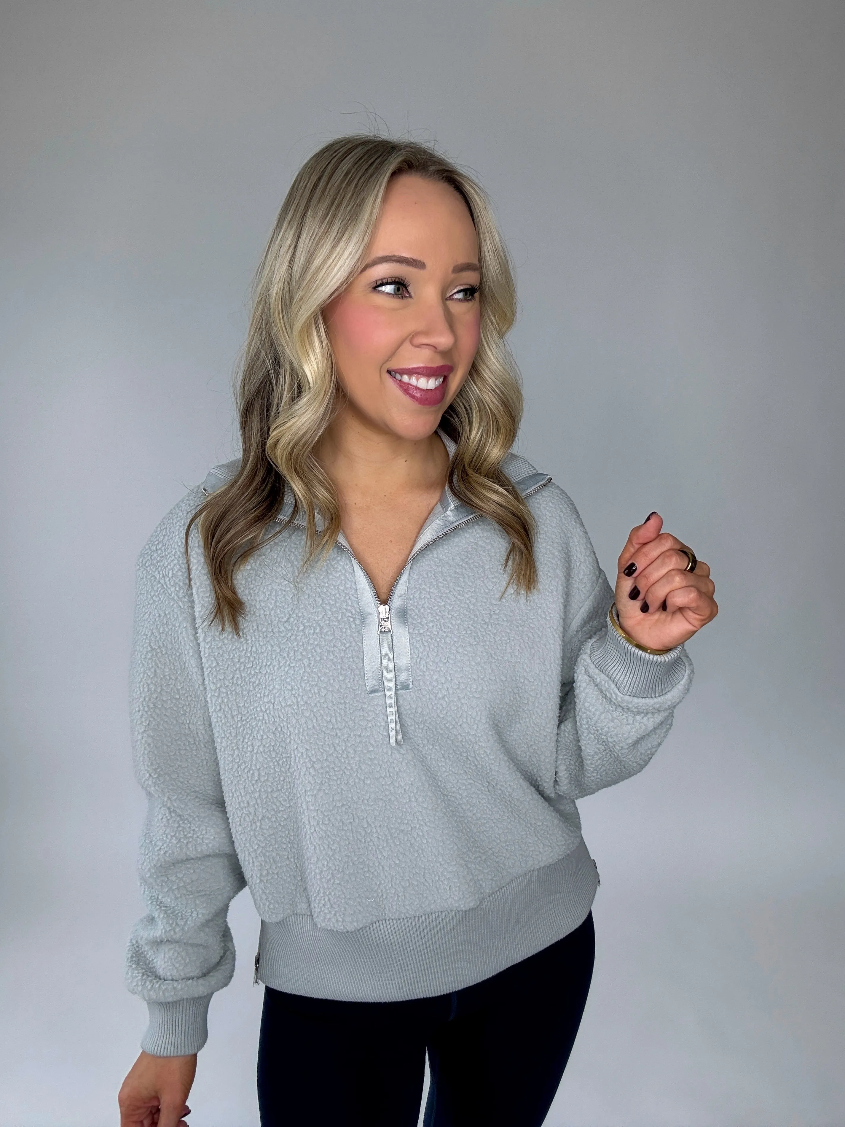 VARLEY Roselle Half Zip Fleece - Pearl Blue