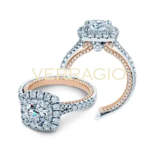 Verragio Couture 18K White & Rose Gold Engagement Ring COUTURE-0434CU-2T