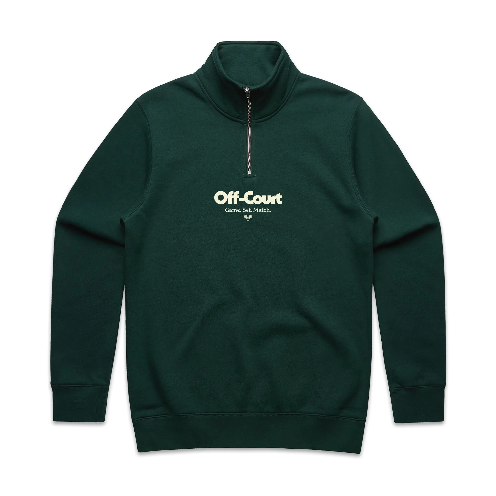 Vice 84 'Off-Court GSM' 1/4 Zip Sweater - Pine