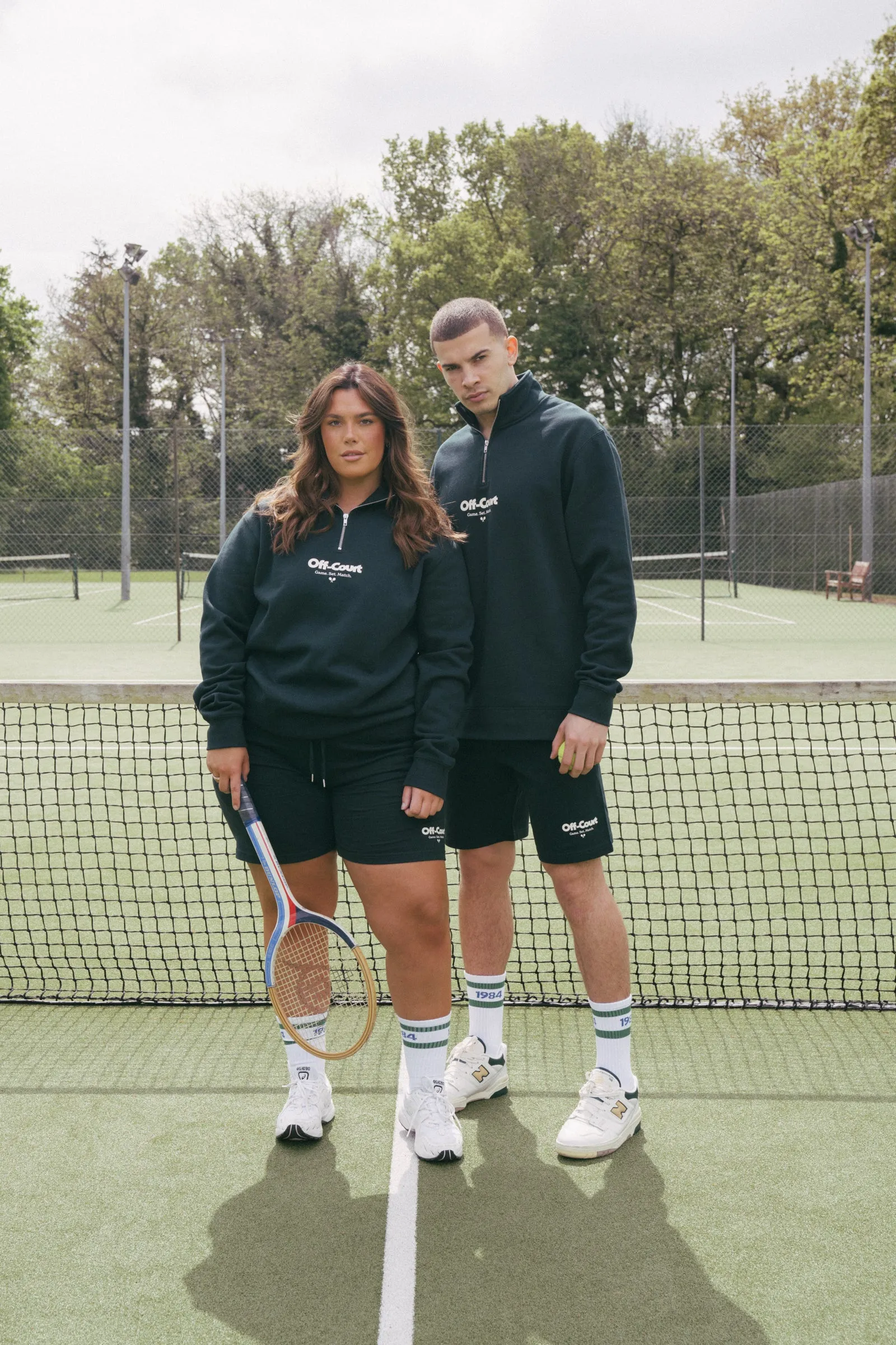 Vice 84 'Off-Court GSM' 1/4 Zip Sweater - Pine