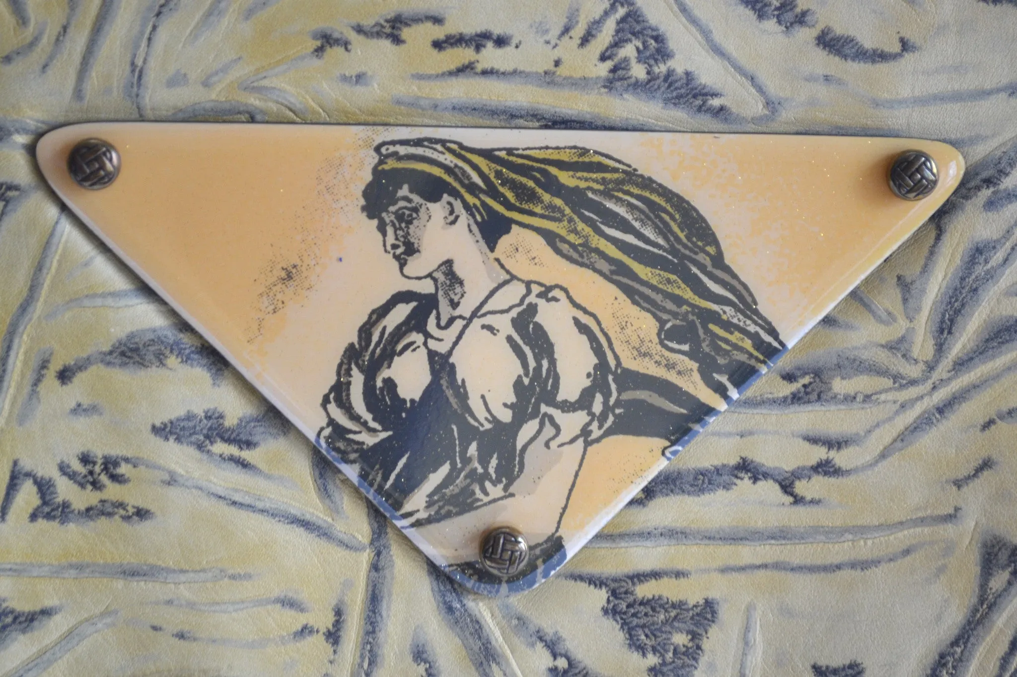 Vintage Patricia Smith Moon Bags Leather Clutch