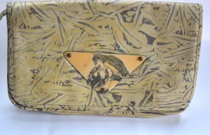 Vintage Patricia Smith Moon Bags Leather Clutch