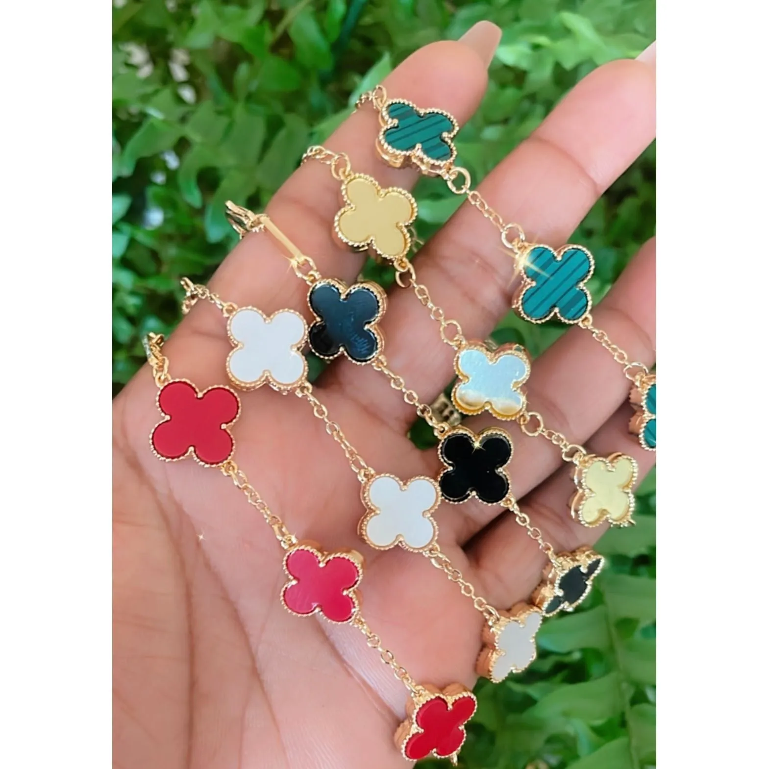 Vivi Colored Clover Bracelets