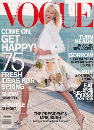 VOGUE Magazine US February 2001 KAROLINA KURKOVA Erin Wasson CARMEN KASS
