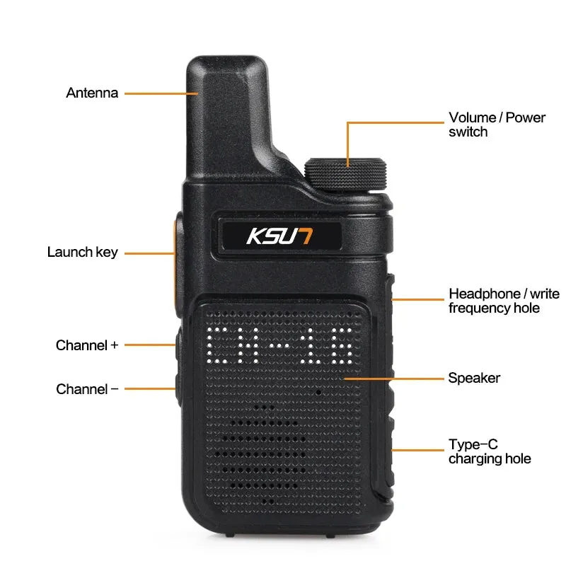 Walkie Talkie Portable Mini Communication Radio Two Way Radio Transceiver