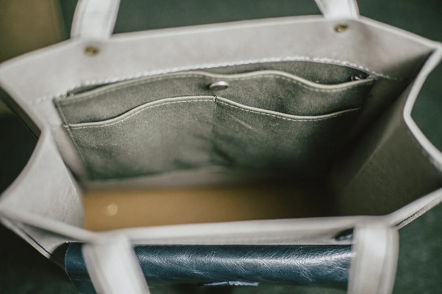 WASHABLE KRAFT PAPER TOTE - marine