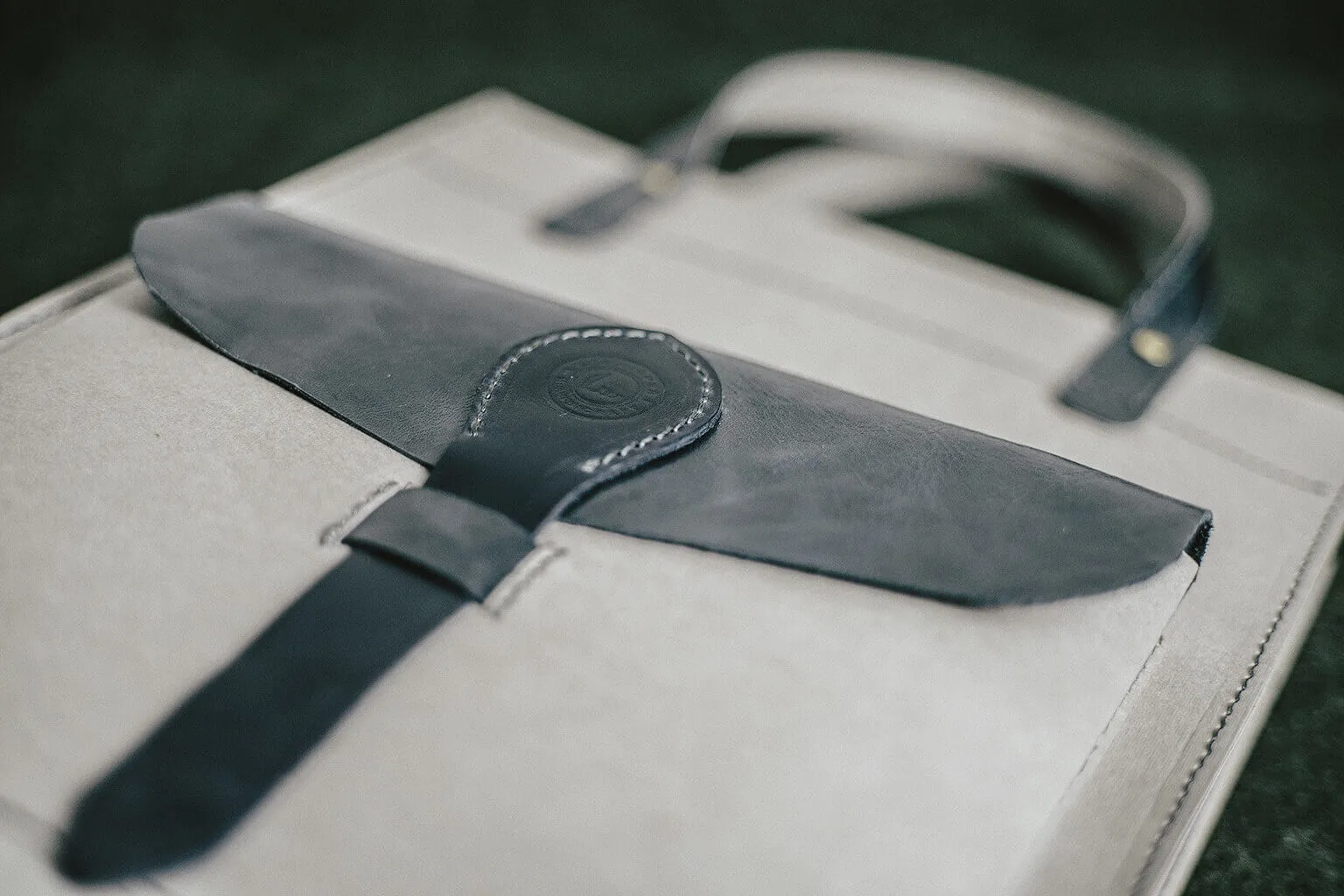 WASHABLE KRAFT PAPER TOTE - marine