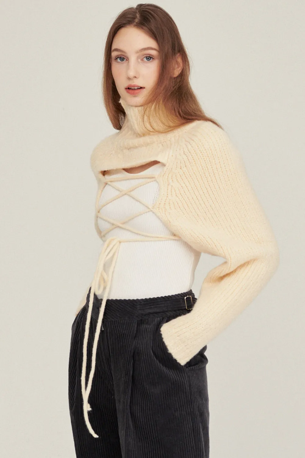 Whitney Two-way Cropped Sweater