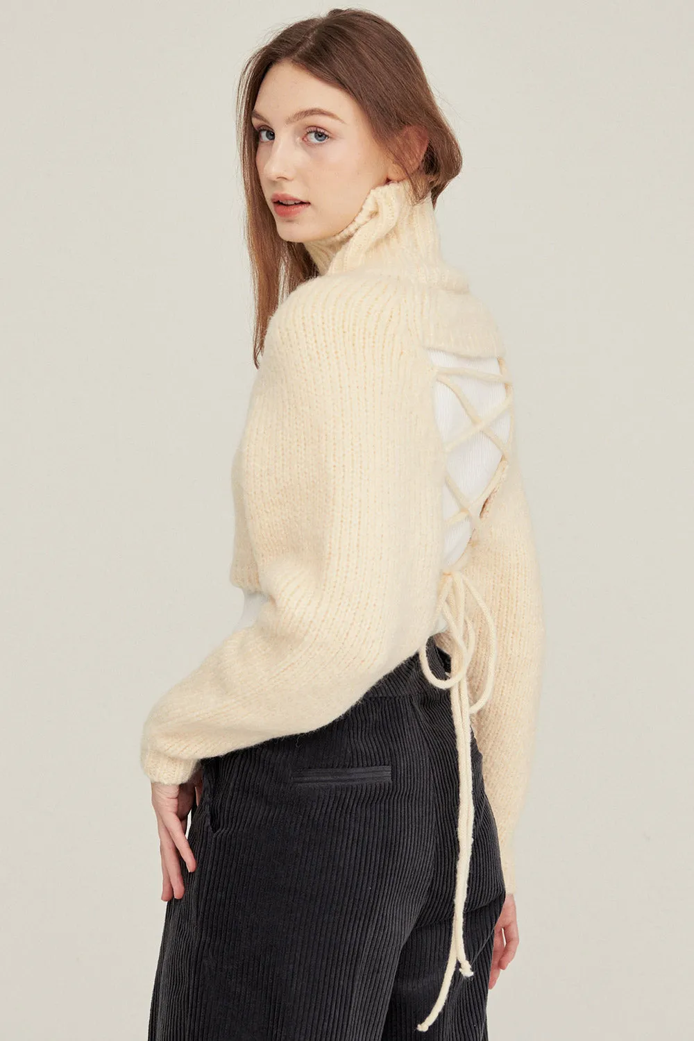 Whitney Two-way Cropped Sweater