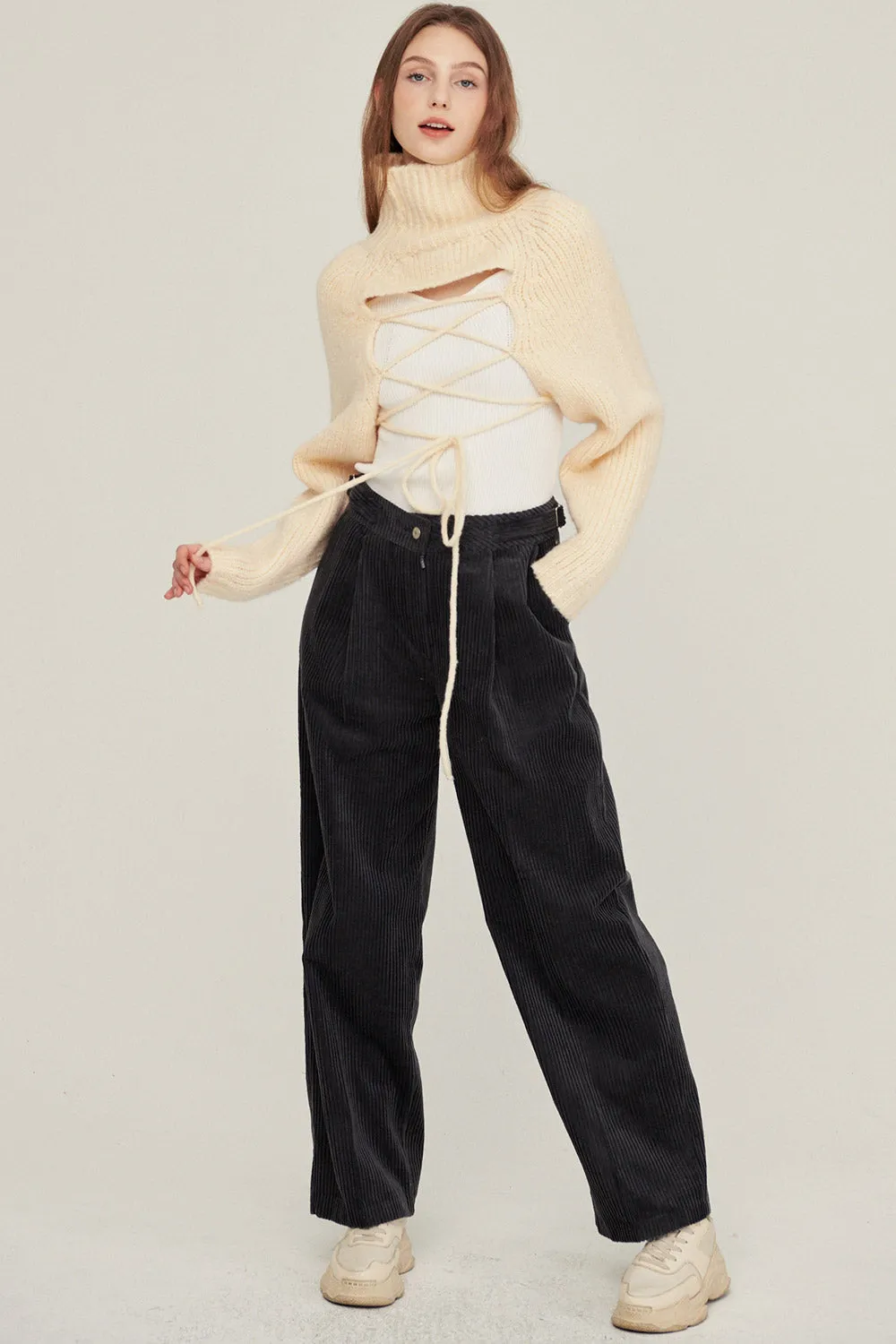 Whitney Two-way Cropped Sweater