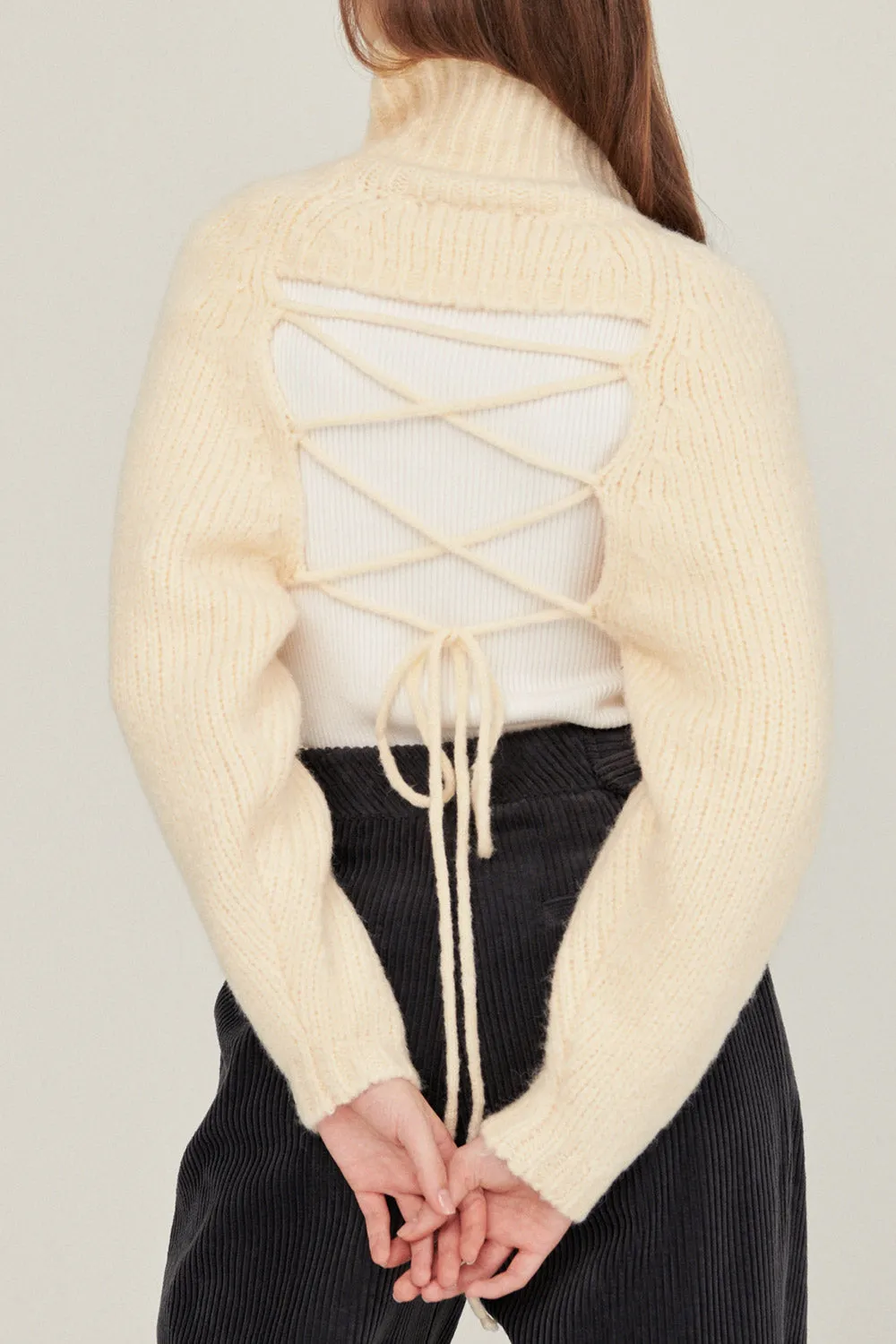 Whitney Two-way Cropped Sweater