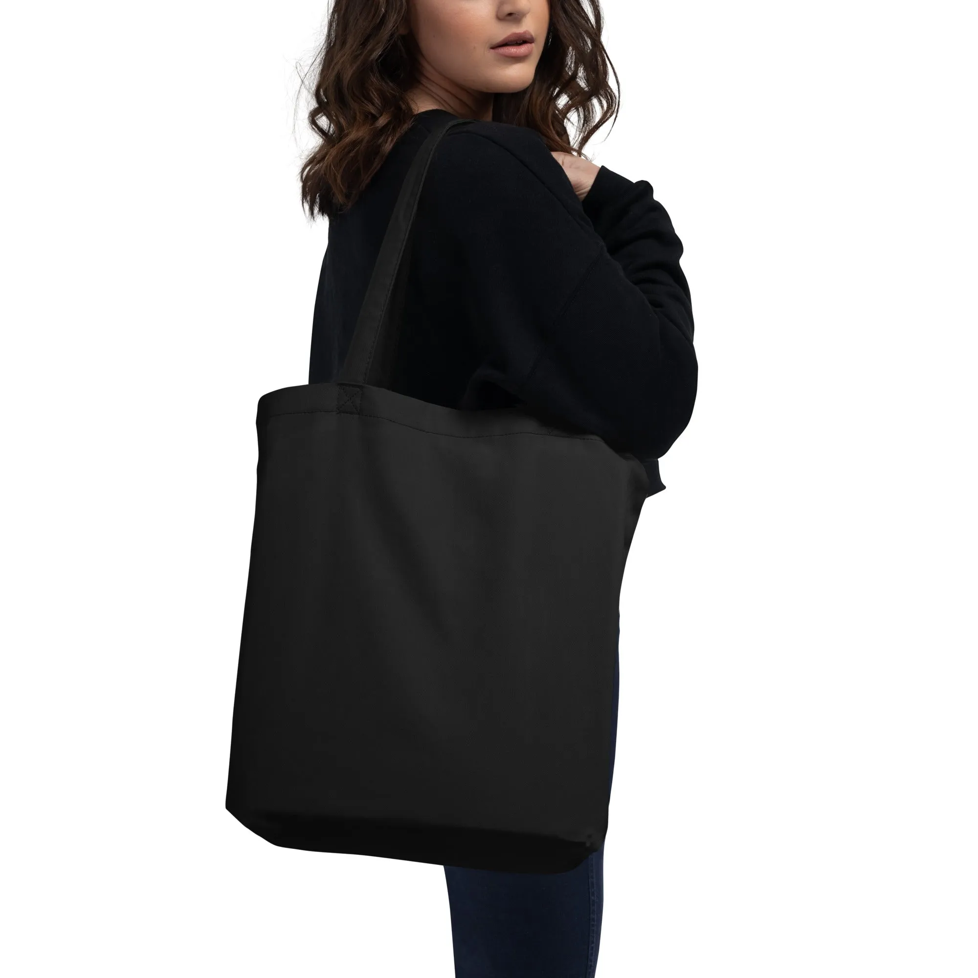 Will Work For Art Supplies Black & White Tote Bag