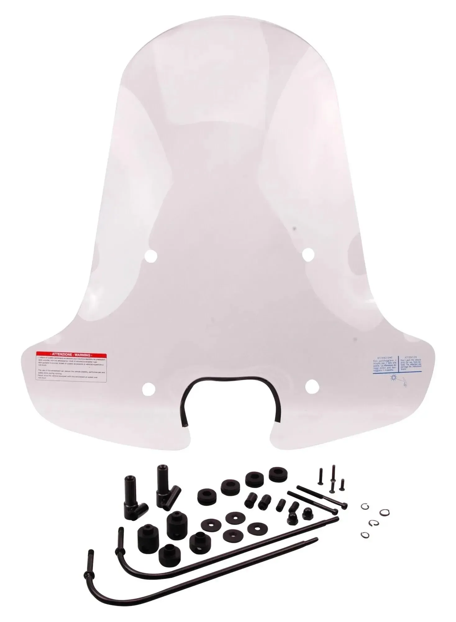 Windshield High 71 CM Clear | Piaggio Zip SP/2000 Models