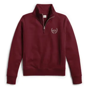 Womens Academy 1/4 Zip Maroon Culver-C Laurels - Maroon