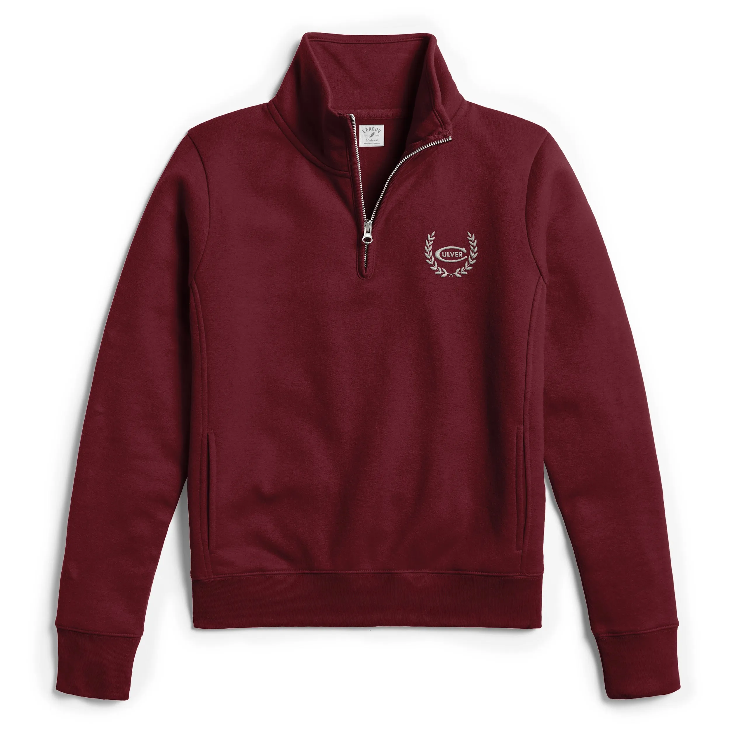 Womens Academy 1/4 Zip Maroon Culver-C Laurels - Maroon
