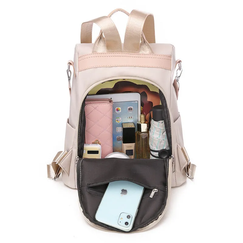 Women's Ethnic Style Embroidered Waterproof Oxford Cloth Temperament Backpacks
