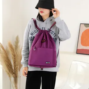 Women's Female Winter Korean Fashion Simple Drawstring Backpacks
