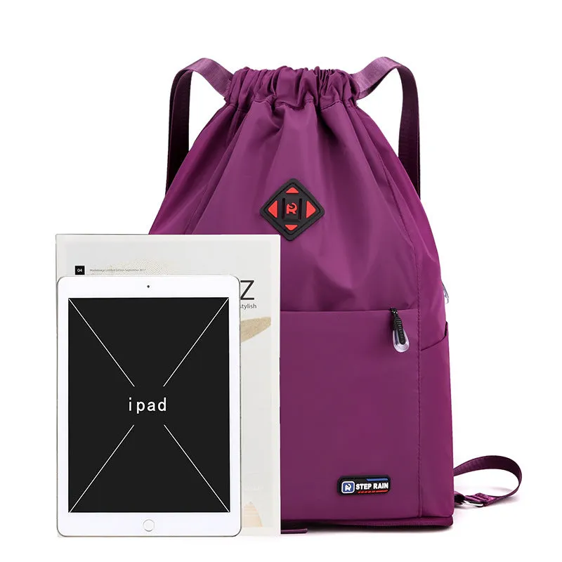 Women's Female Winter Korean Fashion Simple Drawstring Backpacks