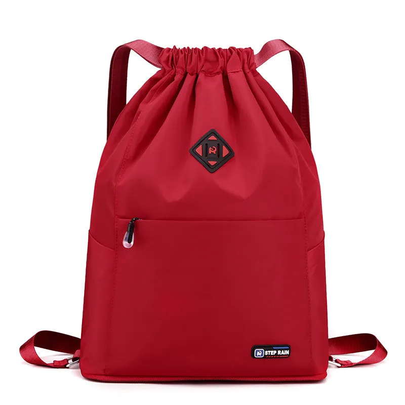 Women's Female Winter Korean Fashion Simple Drawstring Backpacks