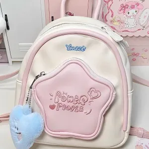 Women's Five-pointed Star Cute Little Design Dopamine Backpacks