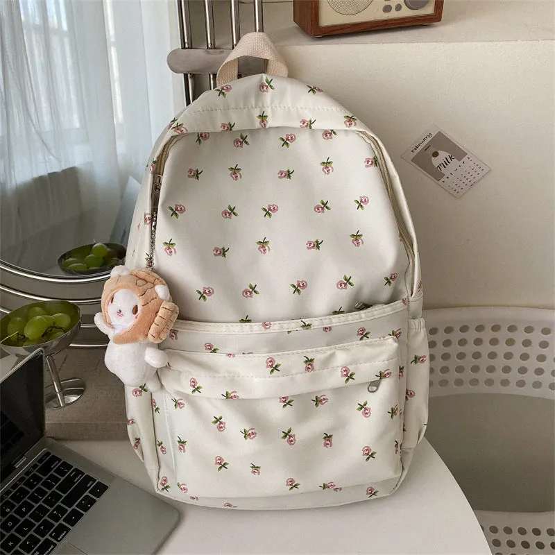 Women's Fresh Printed High College Preppy Style Backpacks