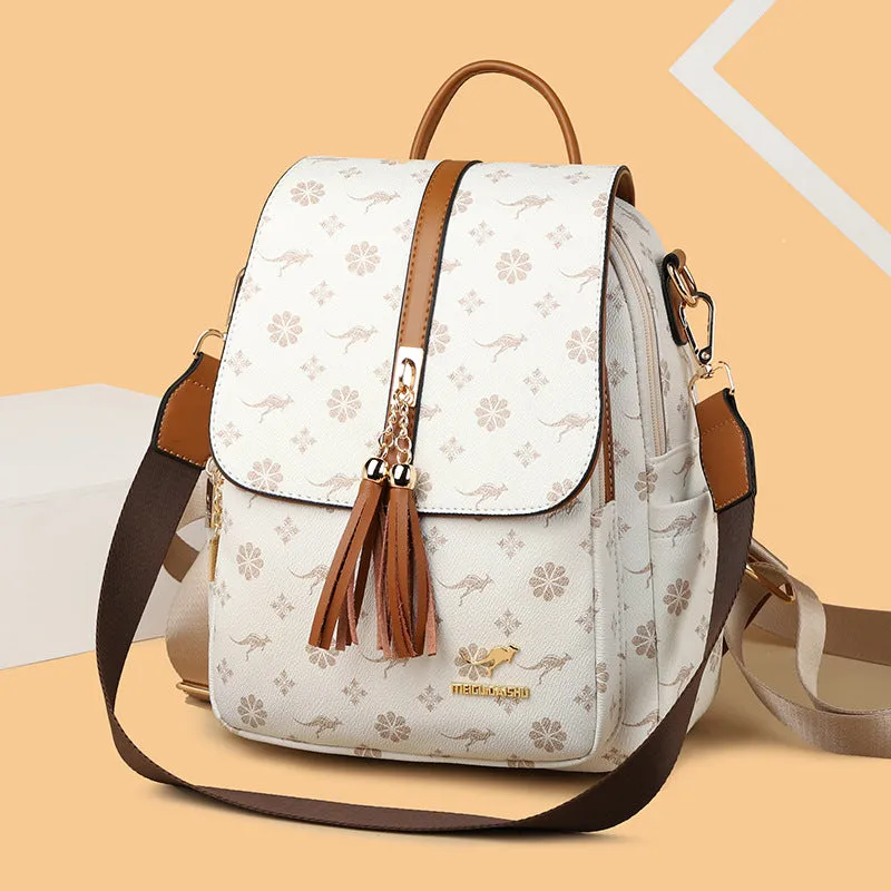 Women's Korean Fashion Leisure Large Capacity Trendy Backpacks