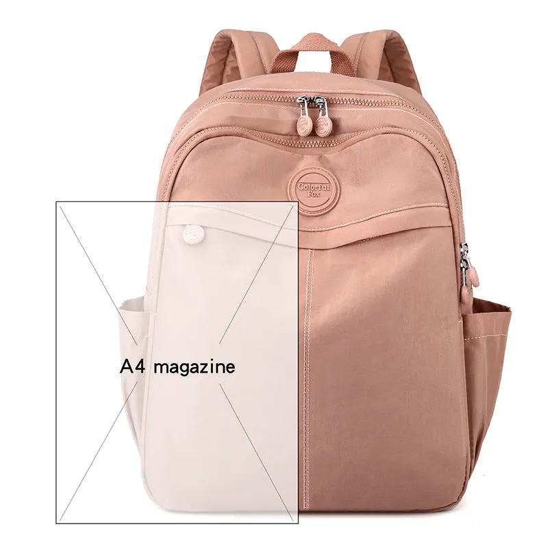 Women's Large Capacity Korean Waterproof Tide Computer Backpacks