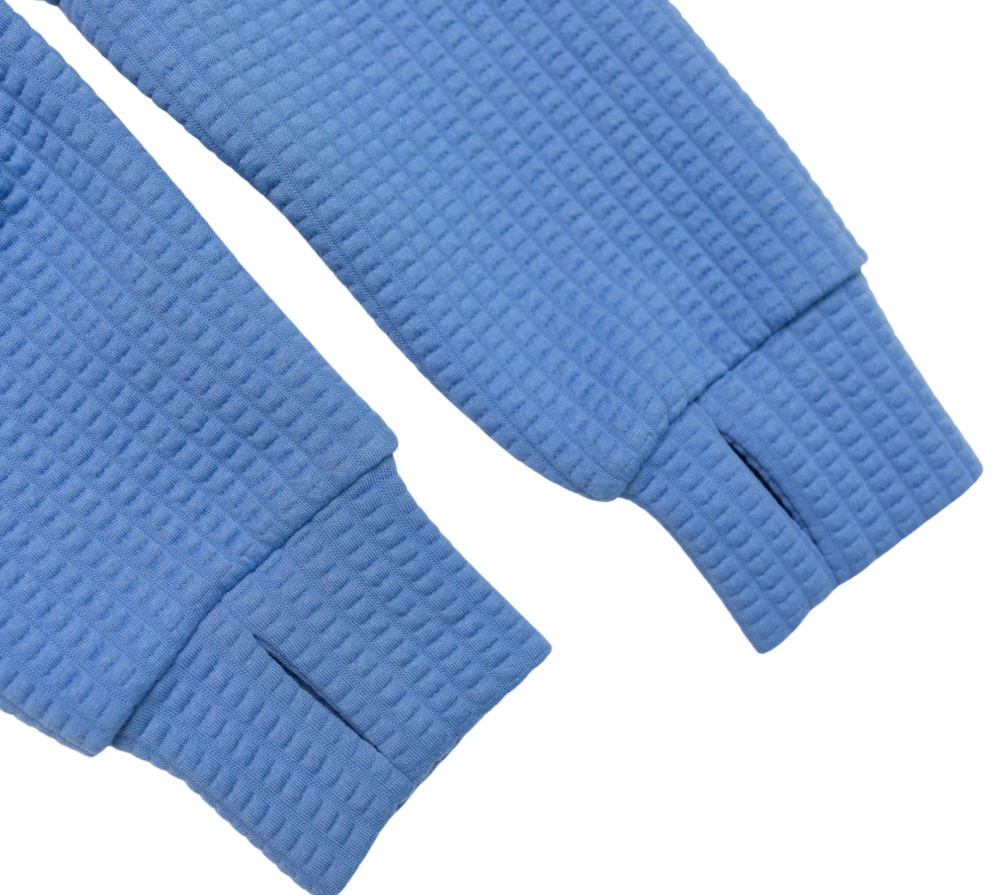 Women's Waffle 1/2 Zip (Hydrangea)