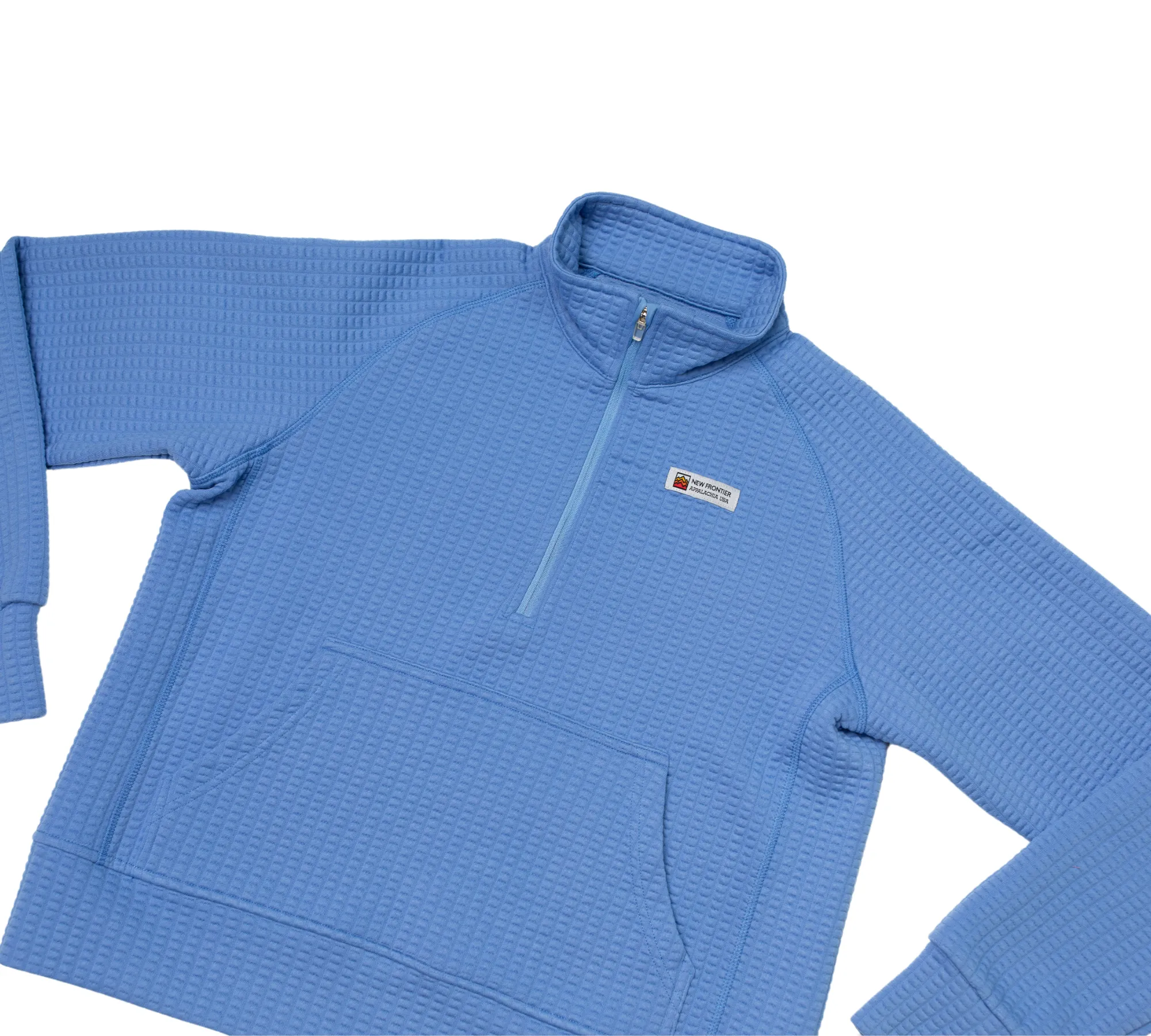 Women's Waffle 1/2 Zip (Hydrangea)