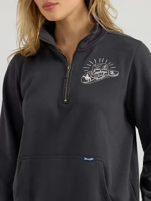 Women's Wrangler Long Live Cowboys 1/4 Zip Pullover
