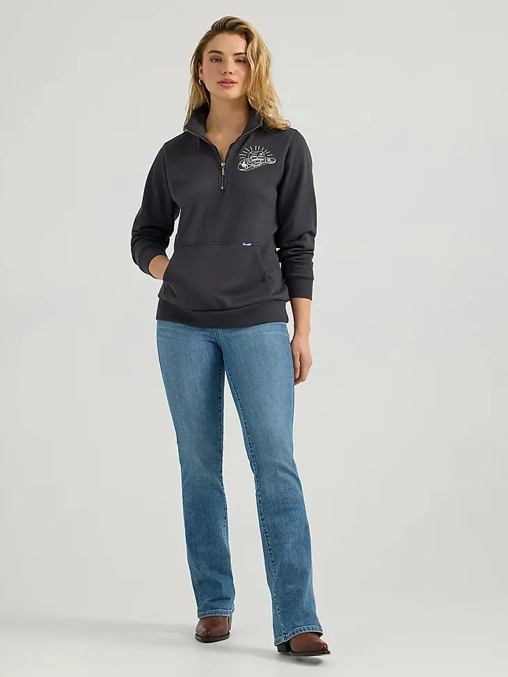 Women's Wrangler Long Live Cowboys 1/4 Zip Pullover