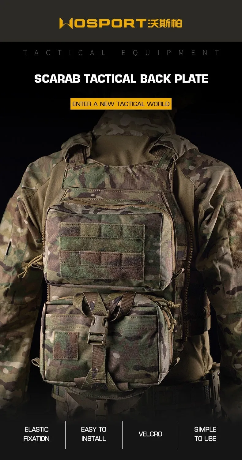 WST Scarab Tactical Molle Backplate - Ranger Green
