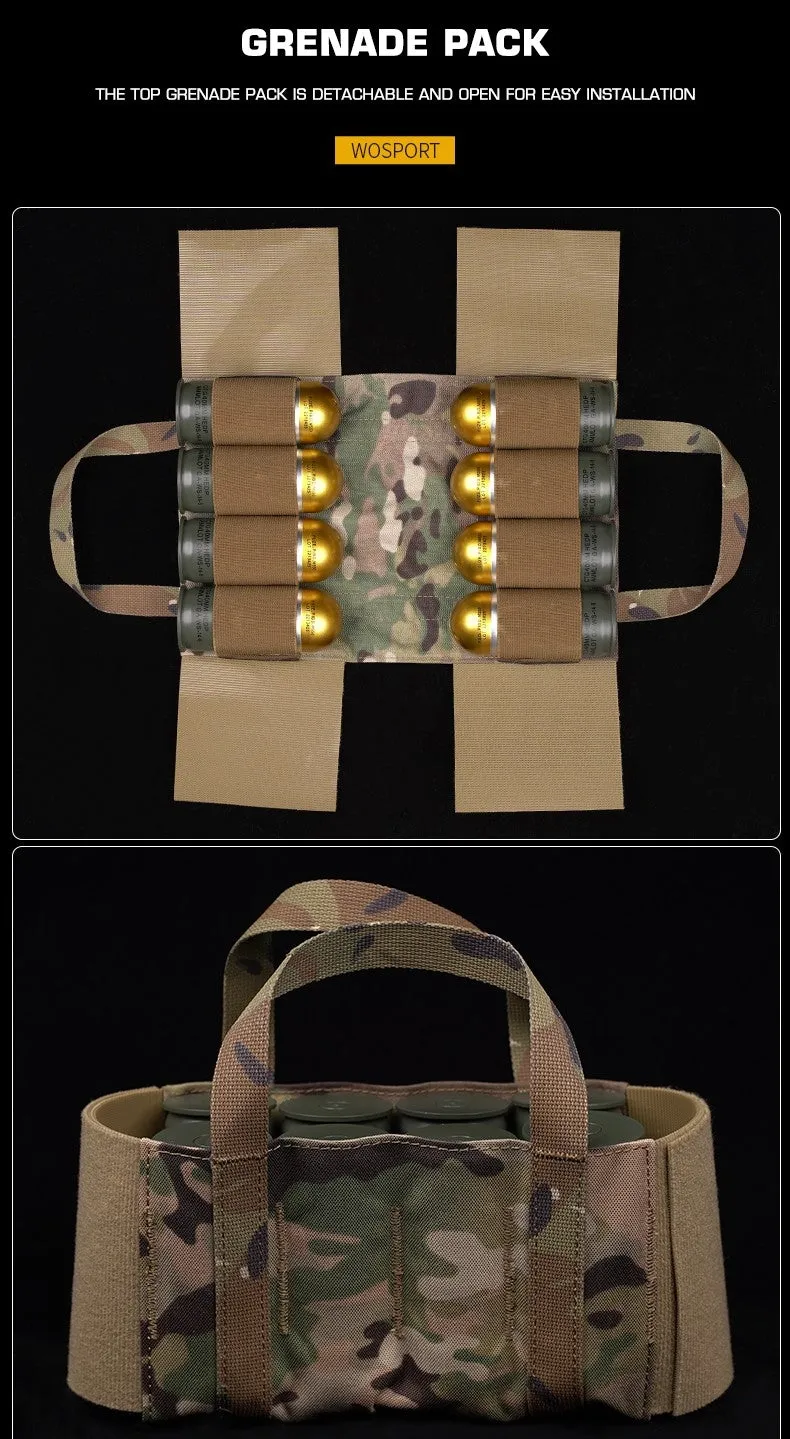 WST Scarab Tactical Molle Backplate - Ranger Green